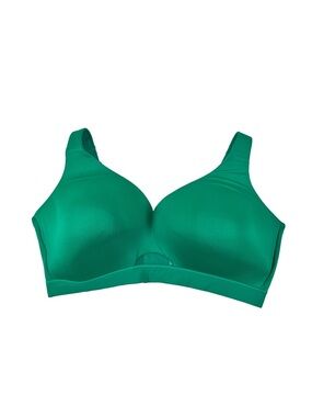 Cacique Lightly Lined No-Wire Jewel Green Wireless Smooth-Cup Bra, size 42DDD